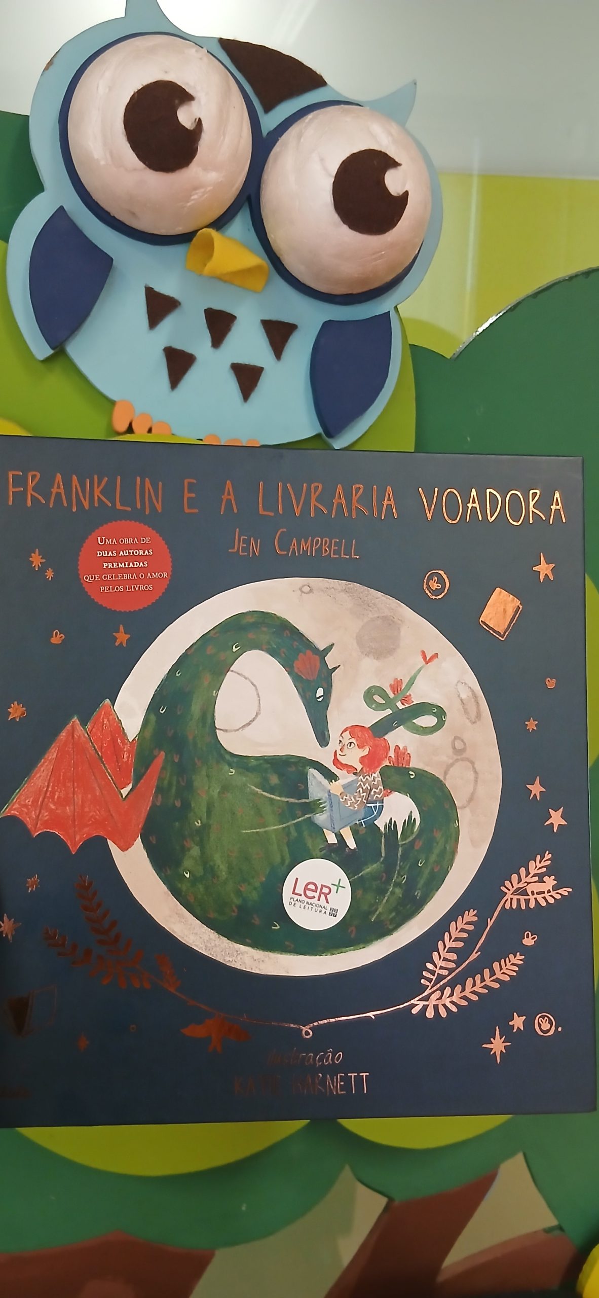 O Projeto “Estórias – Uma Janela para o Mundo” Levou a história “Franklin e a Livraria Voadora”